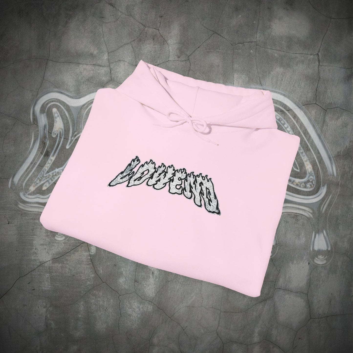 FLAME EMBROIDERED HOODIE