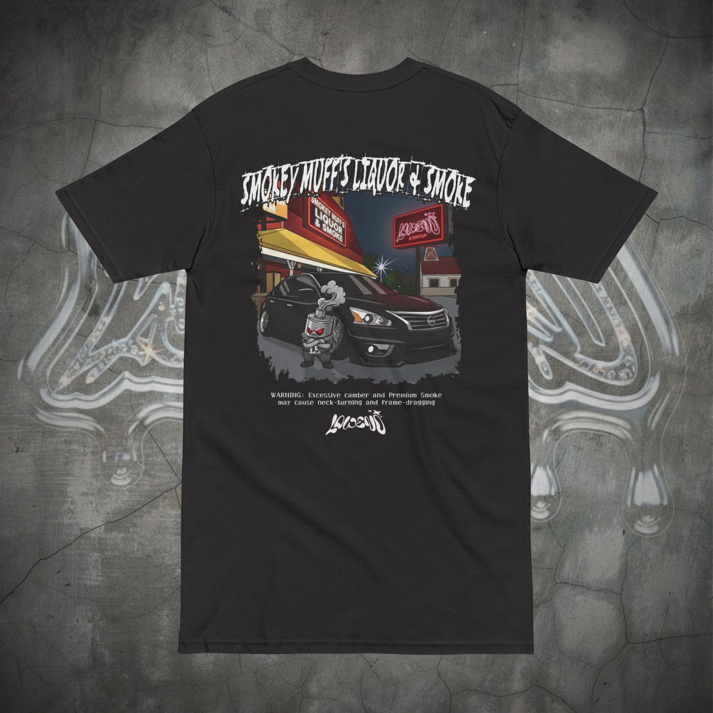 @LOW.MARC “LIQUOR & SMOKE”TEE