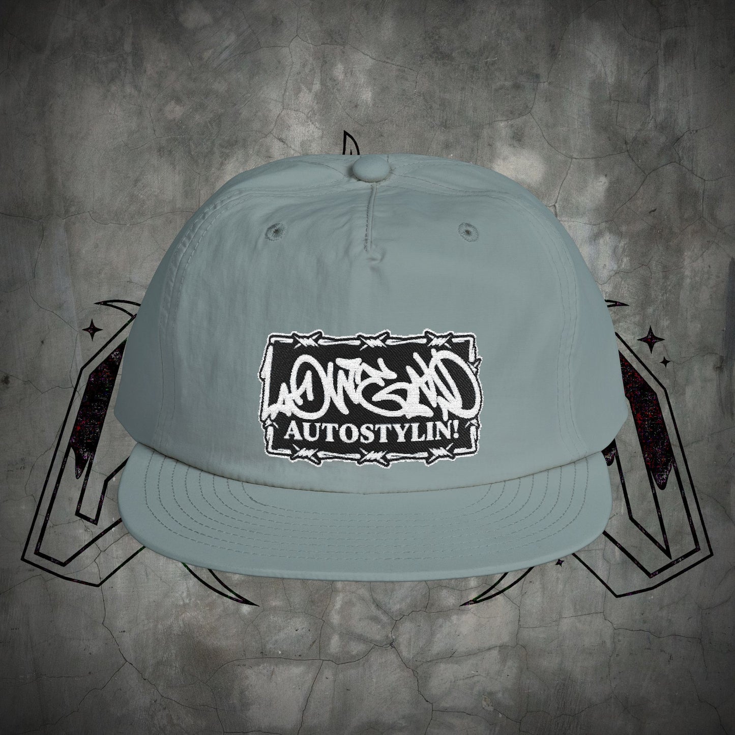 EMBROIDERED BARBWIRE SURFCAP