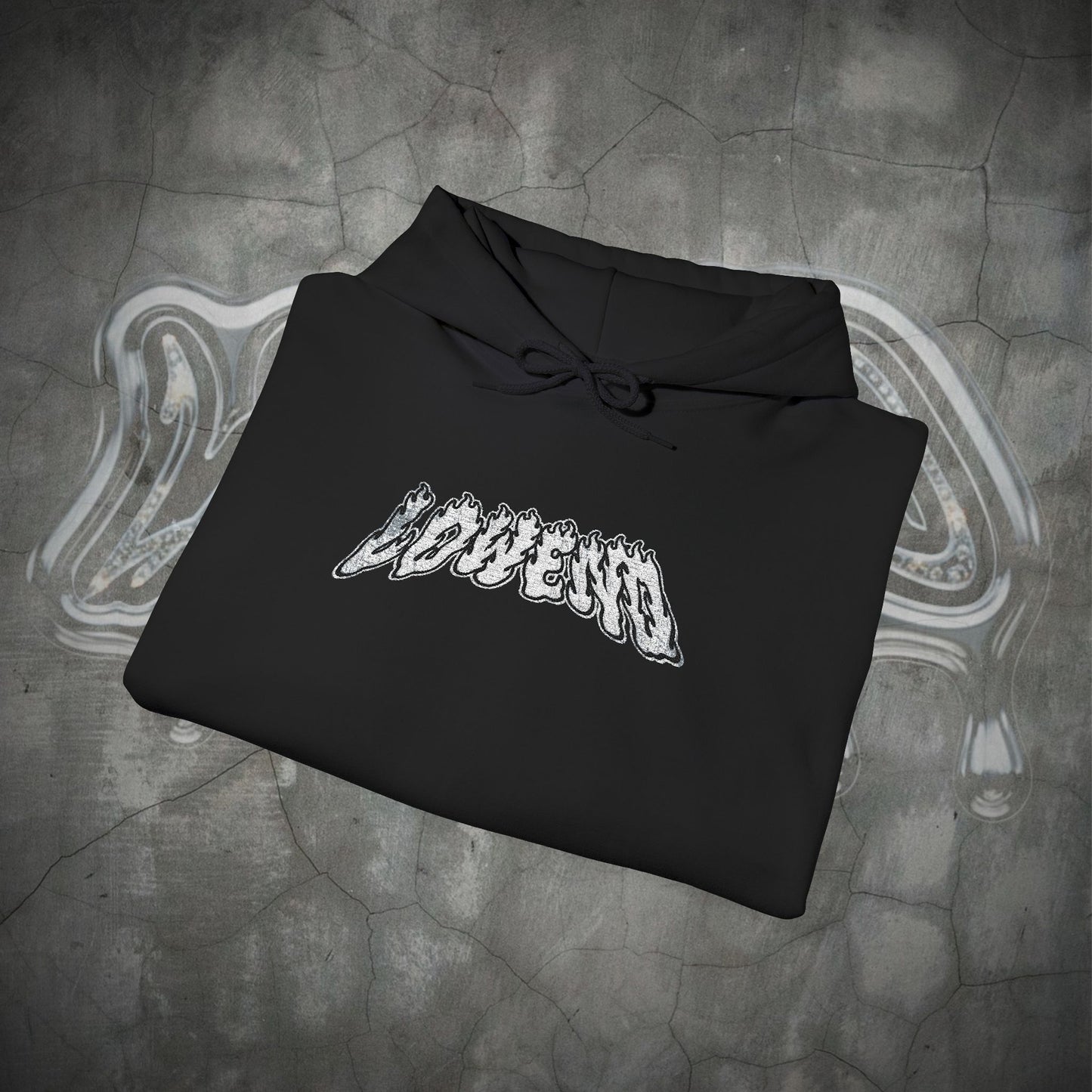 FLAME EMBROIDERED HOODIE