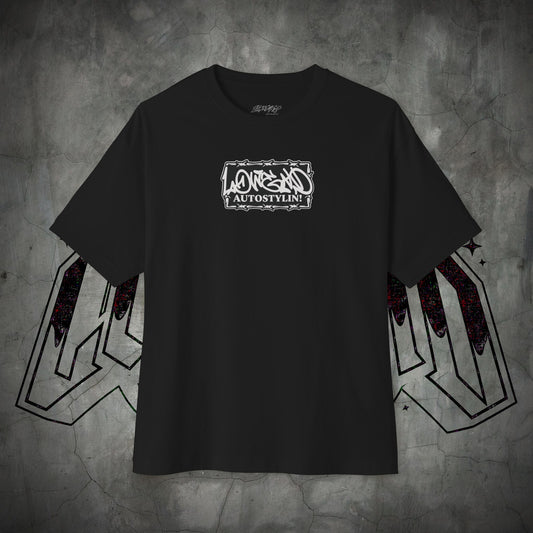 OVERSIZED “BARBWIRE” TEE