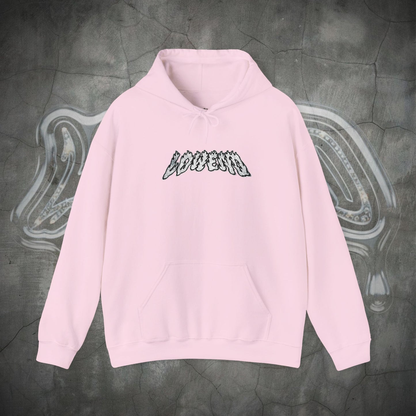 FLAME EMBROIDERED HOODIE