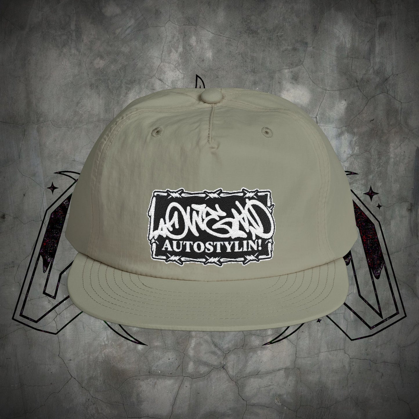 EMBROIDERED BARBWIRE SURFCAP
